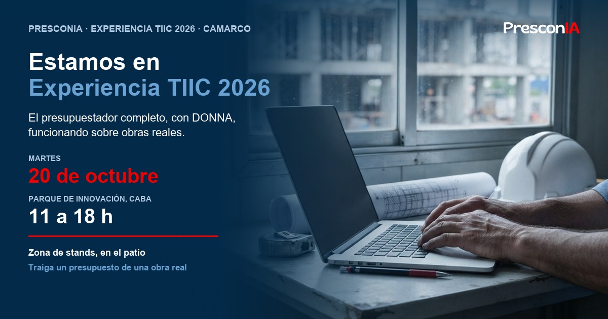 PresconIA participa con stand en Experiencia TIIC 2026, el 20 de octubre en el Parque de Innovación de Buenos Aires